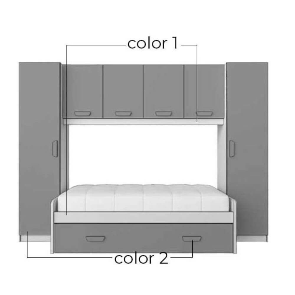 Composición de Dormitorio Juvenil Completa 117