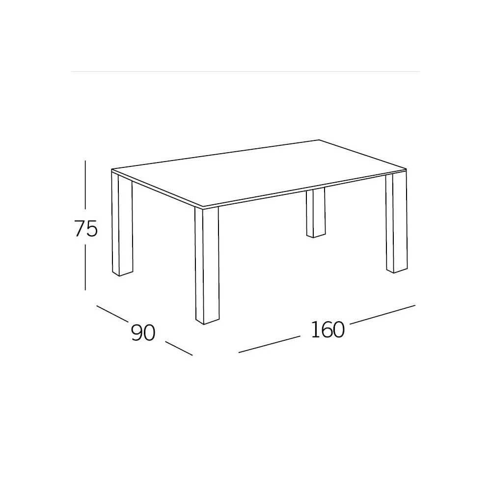 Mesa de comedor rectangular