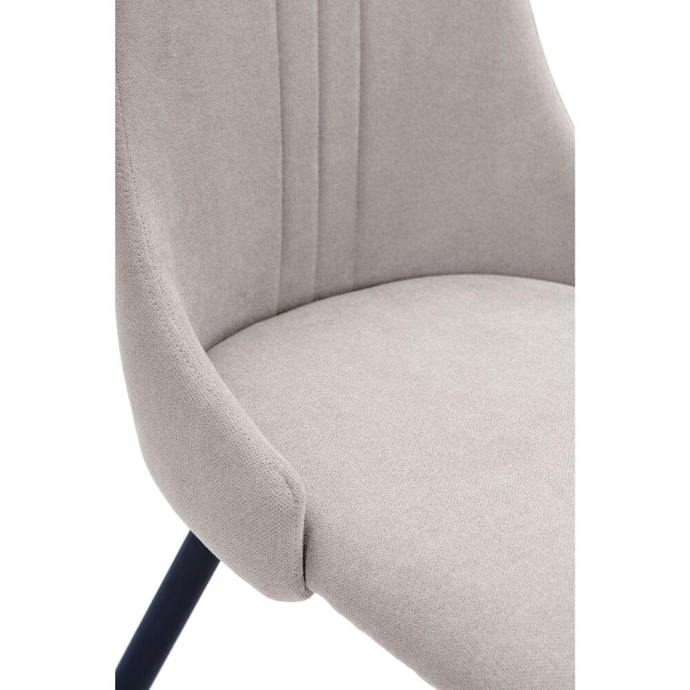 Pack de 4 sillas de tela gris