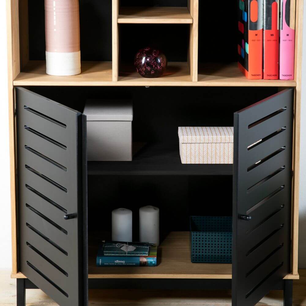 Librería Alessia 2 puertas 7 huecos Relax Outlet Valencia Librería Alessia 2 puertas 7 huecos - Imagen 6