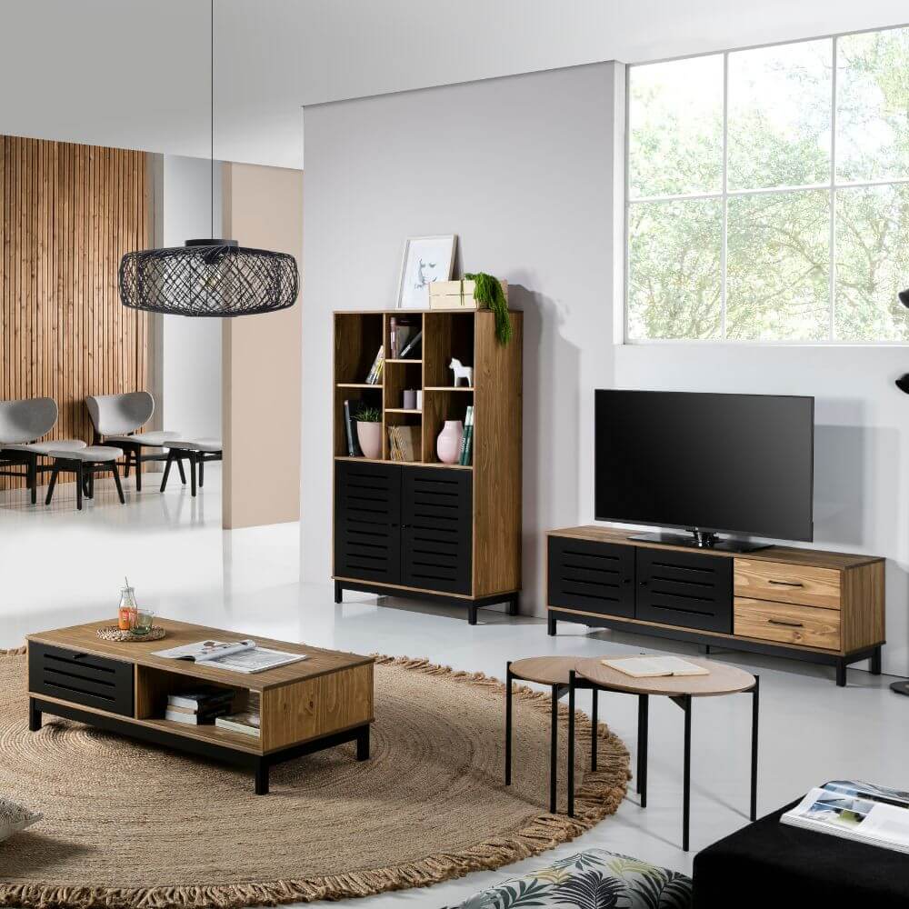 Librería Alessia 2 puertas 7 huecos Relax Outlet Valencia Librería Alessia 2 puertas 7 huecos - Imagen 4