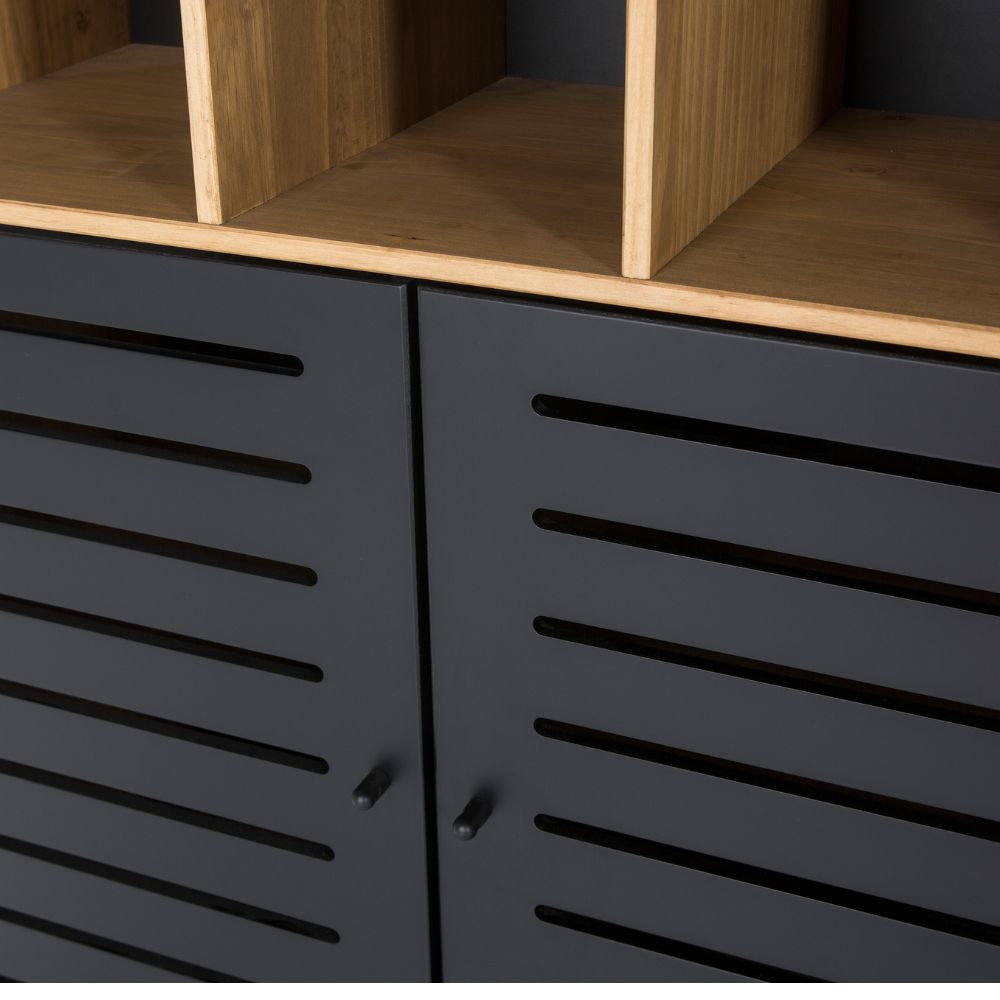 Librería Alessia 2 puertas 7 huecos Relax Outlet Valencia Librería Alessia 2 puertas 7 huecos - Imagen 5