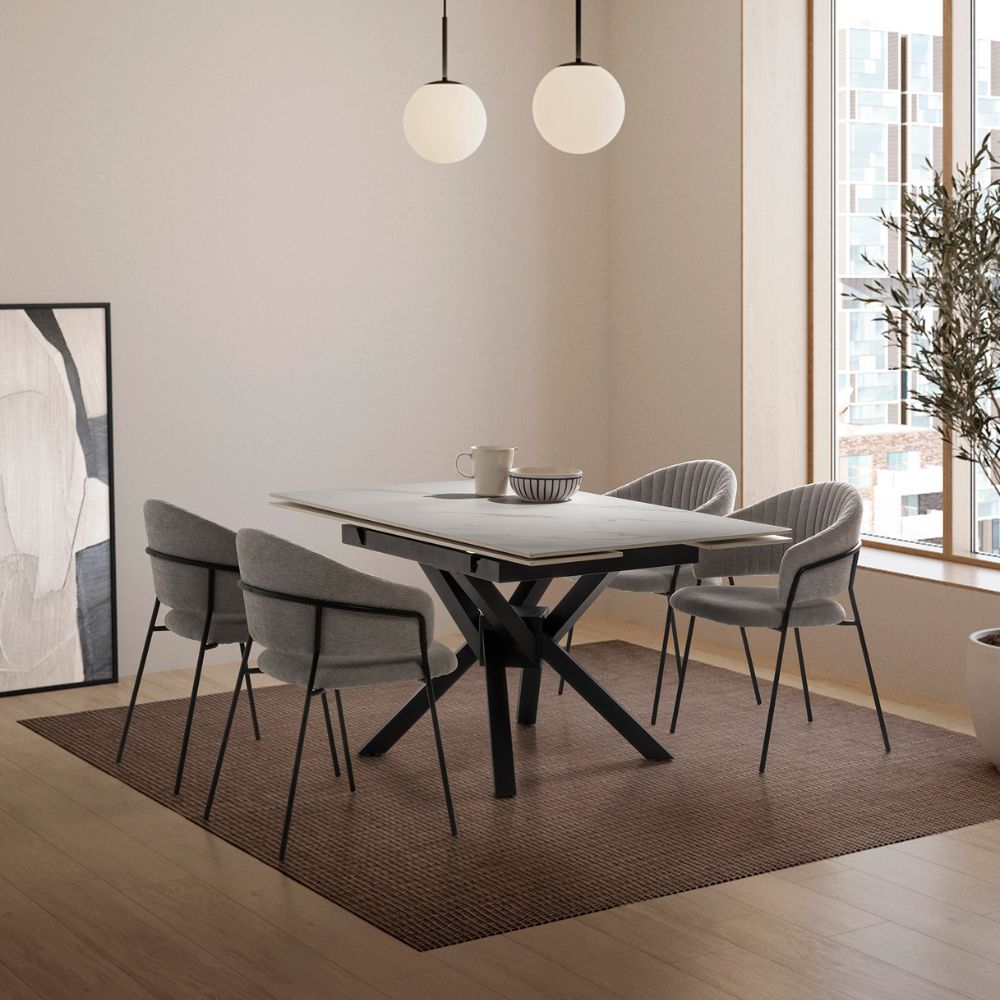Mesa cuadrada extensible de cerámica Marlene Relax Outlet Valencia Mesa cuadrada extensible de cerámica Marlene - Imagen 6