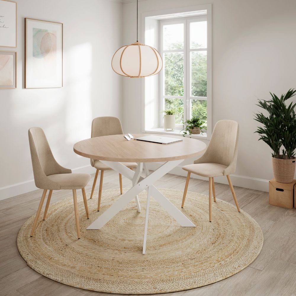 Pack de 4 sillas Divine beige Relax Outlet Valencia Pack de 4 sillas Divine beige - Imagen 2