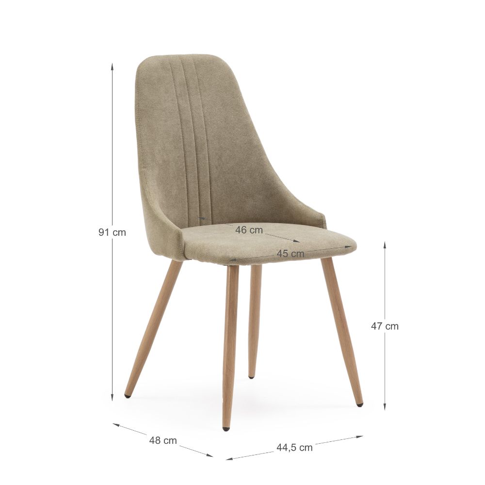 Pack de 4 sillas Divine verde Relax Outlet Valencia Pack de 4 sillas Divine verde - Imagen 4