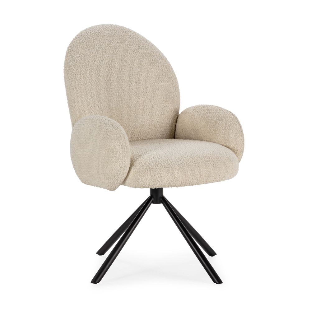 Sillón giratorio Daria blanco Relax Outlet Valencia Sillón giratorio Daria blanco - Imagen 4