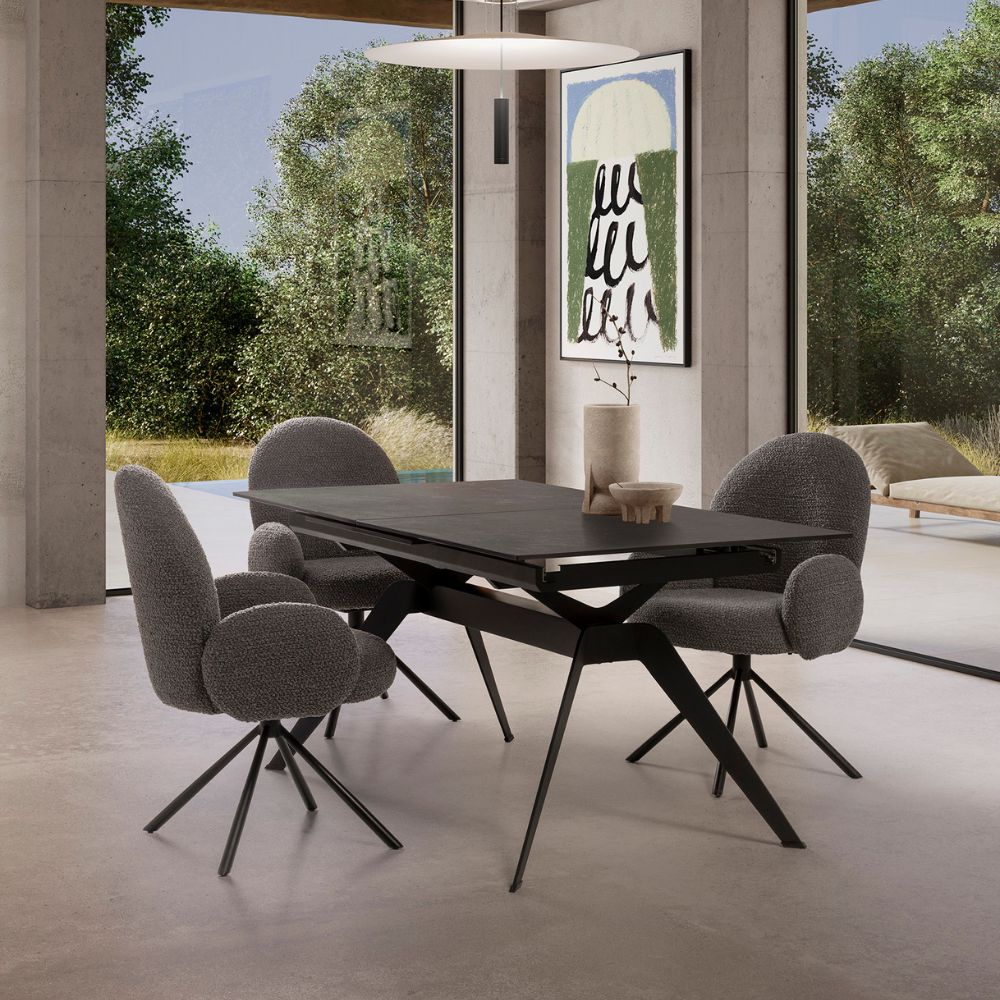 Sillón giratorio Daria gris oscuro Relax Outlet Valencia Sillón giratorio Daria gris oscuro - Imagen 5