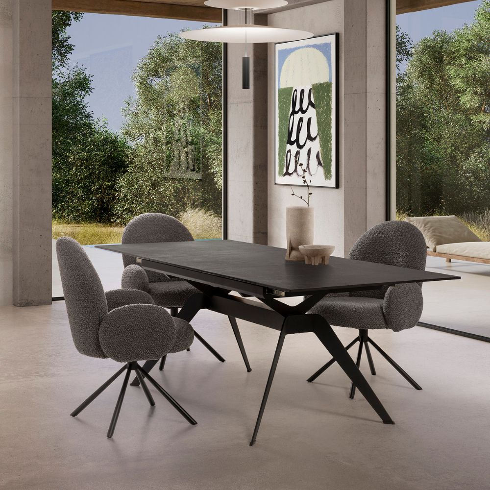 Sillón giratorio Daria gris oscuro Relax Outlet Valencia Sillón giratorio Daria gris oscuro - Imagen 2