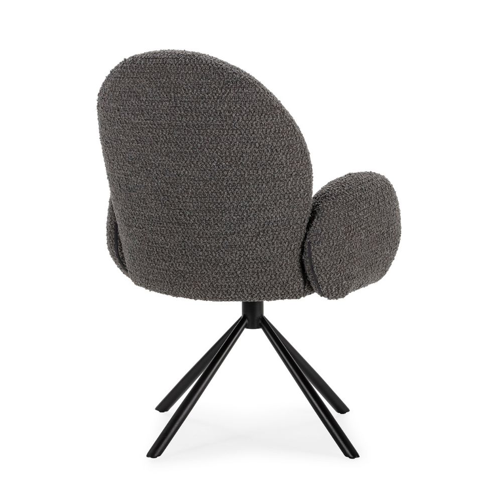 Sillón giratorio Daria gris oscuro Relax Outlet Valencia Sillón giratorio Daria gris oscuro - Imagen 6