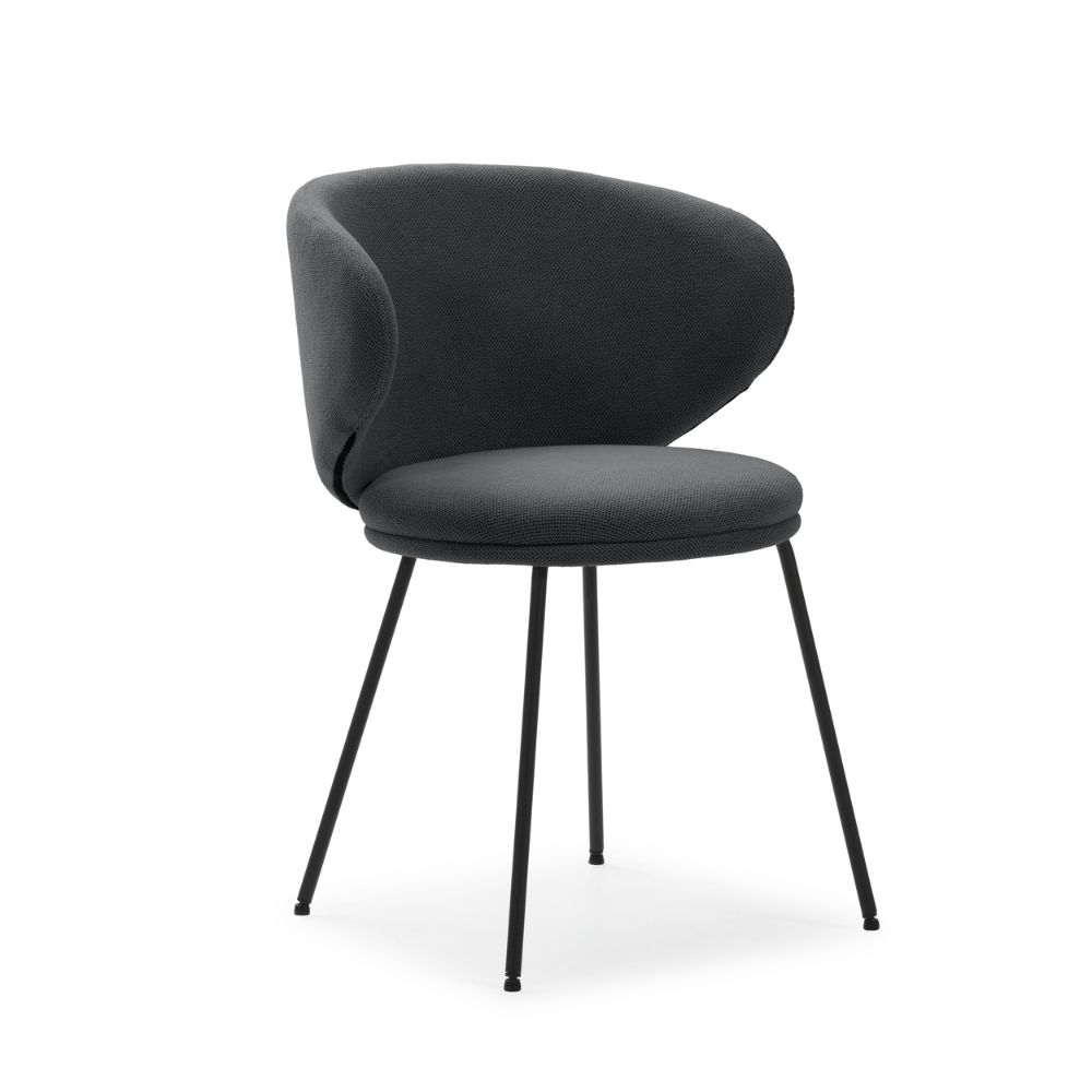 Pack de 2 sillas Rash gris oscuro