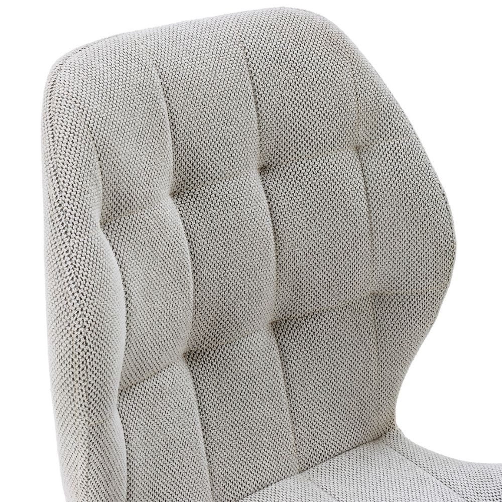 Pack de 4 sillas de tela gris claro Malu Relax Outlet Valencia Pack de 4 sillas de tela gris claro Malu - Imagen 2