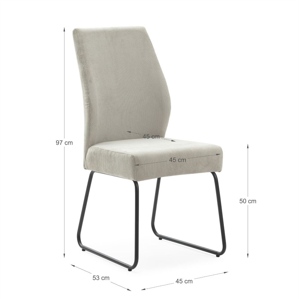 Pack de 4 sillas Alan piedra Relax Outlet Valencia Pack de 4 sillas Alan piedra - Imagen 2